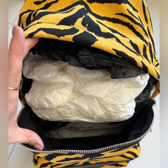 NWT Saint Laurent Leopard Yellow Black Backpack Travel main image 13